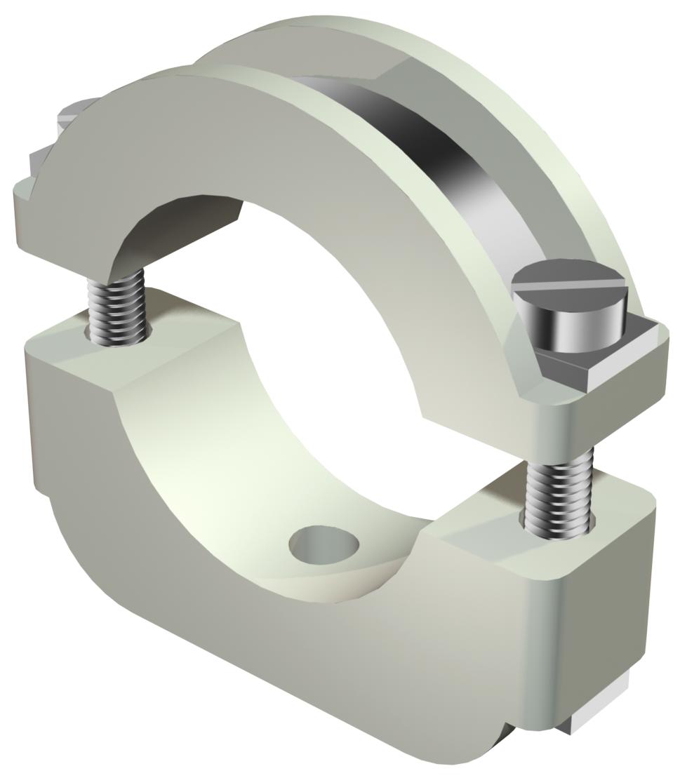 BETTERMANN Abstandsschelle 1f 12mm Kst 3019 M6 LGR geschl hfr