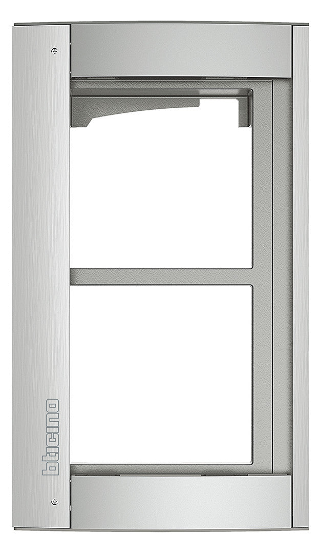 LEGRAND Rahmen-Türstation 2f UP gr Alu Bticino 350221 138x235x15mm