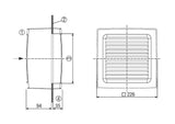 MAICO Fensterventilator 230V selbsttät EVN 15 240cbm/h Entlüft Kst 1550Upm ws