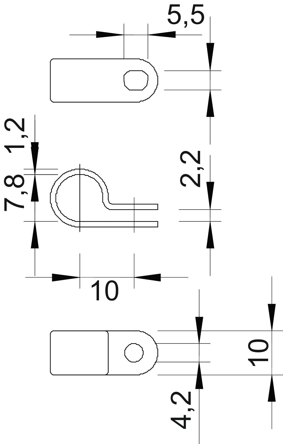 BETTERMANN Befestigungsschelle 1f 8mm 255 8 LGR geschl Kst hfr