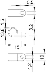 BETTERMANN Befestigungsschelle 1f 14mm 255 14 LGR geschl Kst hfr