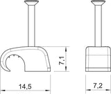 BETTERMANN Nagelschelle m.Nagel 4-7mm 2025 25 RW rws 2x25mm Kst