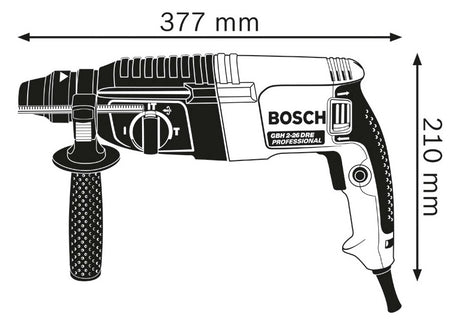 BOSCH-EW Bohrhammer 830W SDSplus 2,7kg Professional GBH 2-26 Beton= 26mm 2,7J