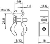 BETTERMANN Spanndrahtschelle 1st ST vz 4021 K 6-13 A4 4-9mm/Seil n.iso