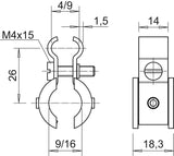 BETTERMANN Spanndrahtschelle 1st ST vz 4021 K 9-16 4-9mm/Seil 9-16mm/Kabel