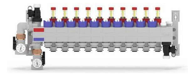 Rehau RAUTHERM SPEED Verteiler HKV-D Polymer 10 Kreise, Konnektor 16 | 14707801001