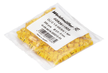 WEIDMÜLLER Kabelmarkierung / ge Ader CLI C 02-3 GE/SW / MP Kst  1-3mm /