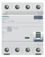 SIEMENS FI-Schutzschalter A 4p 440V 40A 5SV3644-6KL 0,3A 4TE REG 10kA 1kA/stoß
