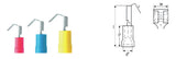 WEIDMÜLLER Flachstecker Cu rt 0,5-1,5qmm LIF 1,5T638 R fl_6,3x0,8mm teiliso PVC