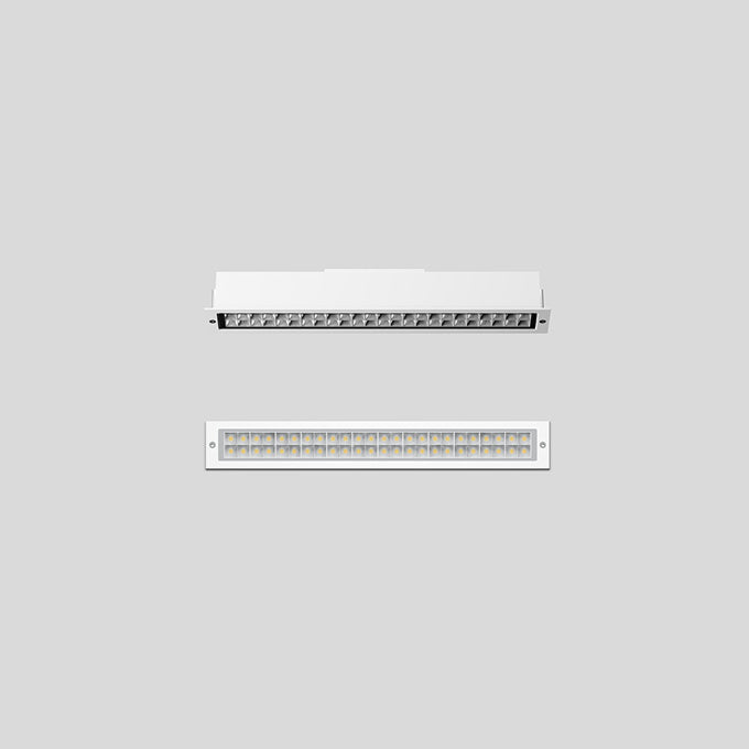 BEGA LED-Rasterleuchte 18,3W 4000K ws 24300K4 1623lm Konv DALI