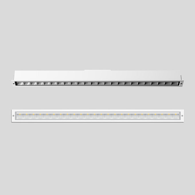 BEGA LED-Rasterleuchte 35,6W 3000K ws 24307K3 4024lm Konv DALI