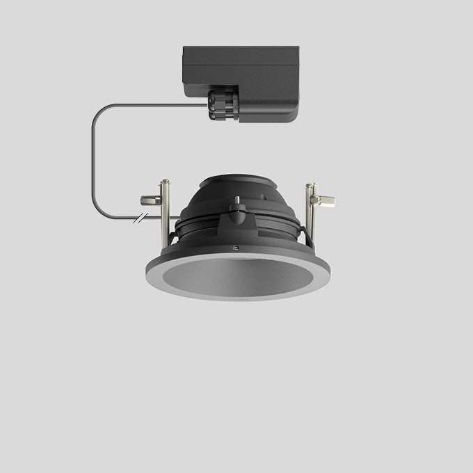 BEGA LED-Einbaustrahler 14W Konv DALI mt 24607 1LED graphit 4000K RGBW 736lm Alu