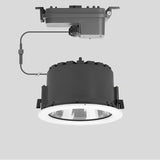 BEGA LED-Einbaustrahler 65W Konv DALI ws 24662WK3 1LED 3000K ws 7907lm ws mt Alu