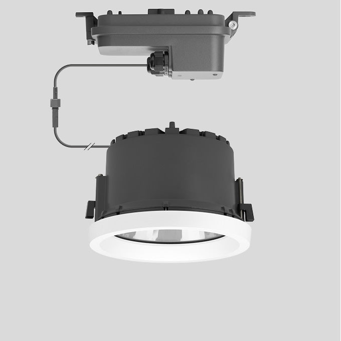 BEGA LED-Einbaustrahler 65W Konv DALI ws 24666WK3 1LED 3000K ws 7911lm ws mt Alu