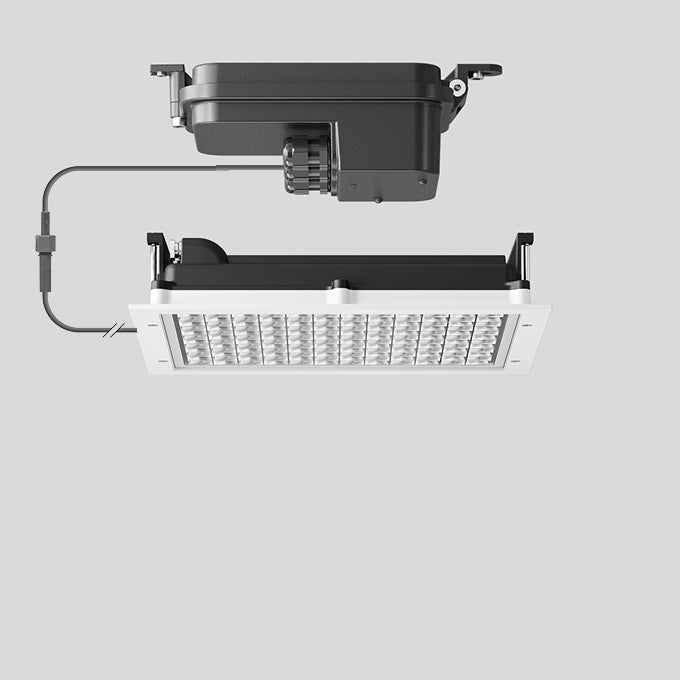 BEGA LED-Einbaustrahler 60W Konv DALI ws 24681K3 1LED 3000K ws 5206lm ws mt Alu