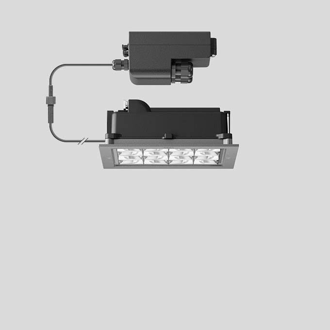 BEGA LED-Einbaustrahler 35,6W Konv DALI 24683AK3 1LED graphit 3000K ws 4071lm