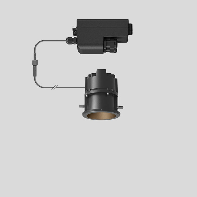 BEGA LED-Einbaustrahler 14W Konv 1LED ws 24870K3 graphit 3000K 363lm graphit mt