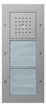 GIRA Türstationmodul AP alu 6RT modular Türko 126865 Bus m.Infoschild m.Abd