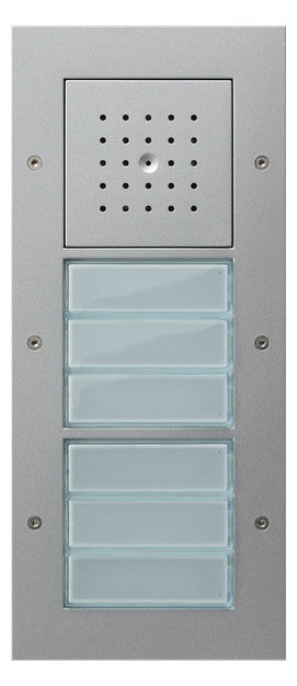 GIRA Türstationmodul AP alu 6RT modular Türko 126865 Bus m.Infoschild m.Abd