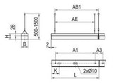 RIDI LED-Wannenleuchte 45W ws Konv LF-T16-S-R1X145/45ND-OE
