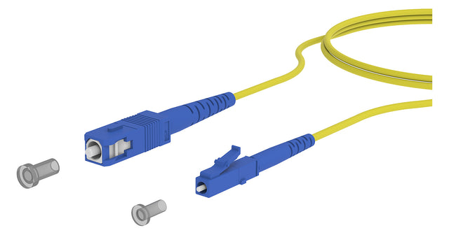 METZ CONNECT LWL-Patchkabel SC/LC SM OS2 151P3EOJO10E 1m ge