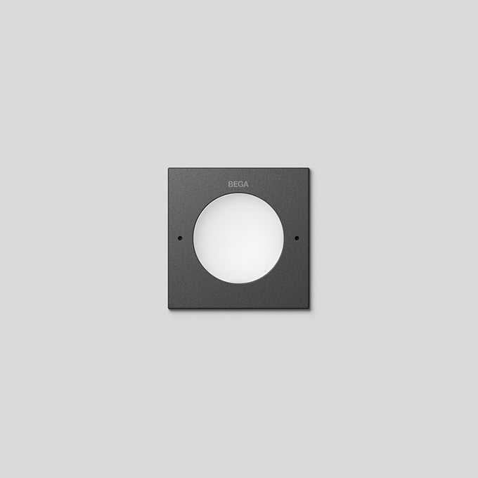 BEGA LED-Orientierungsleuchte 1,3W 3000K 25071K3 50lm graphit Konv IP65 Scheibe
