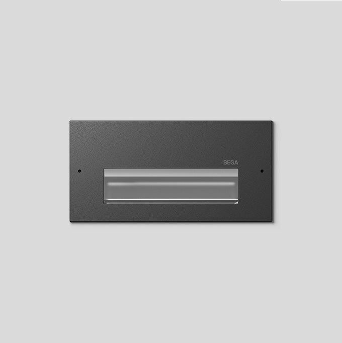 BEGA LED-Orientierungsleuchte 7W 3000K 25089K3 460lm graphit Konv IP65 Scheibe