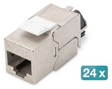 ASSMANN ELEKTRO CAT 6A Keystone Modul Set 24 Stk. Kunstst. DN-93617-24