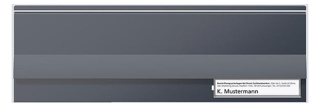 SIEDLE Zugangsmodul anthgr 299x99x6mm BE 611-3/1-0 AG