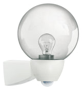 ESYLUX Sensorleuchte 77W HV ws mt E27 AL P Monza 130 weiß IP44 Gl_klar