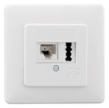 RUTENBECK Kombidose Cat3 RJ12/TAE rws IAE/UAE 8(6)-TAE 6 F+N Up rw Kanaleinb