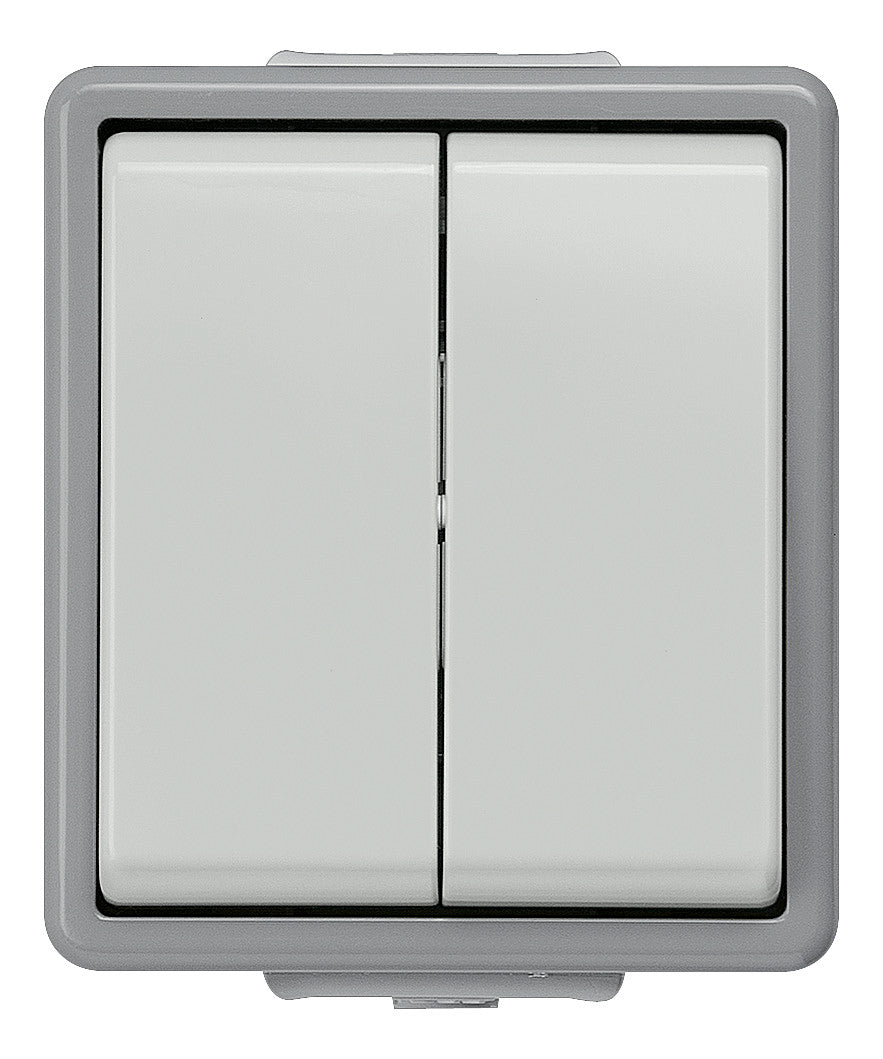 SIEMENS Serienschalter gr glz AP IP44 2f DELTAfläche 5TA4705