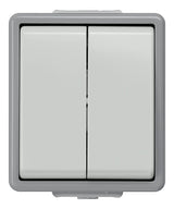 SIEMENS Serienschalter gr glz AP IP44 2f DELTAfläche 5TA4705