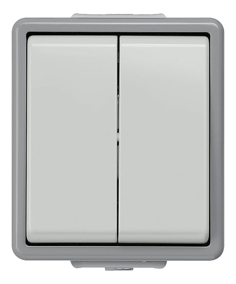 SIEMENS Serienschalter gr glz AP IP44 2f DELTAfläche 5TA4705