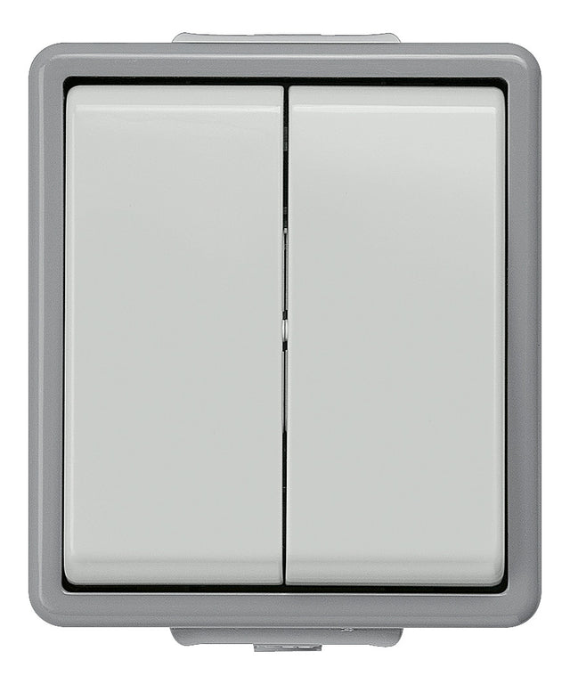 SIEMENS Serienschalter gr glz AP IP44 2f DELTAfläche 5TA4705