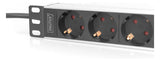 ASSMANN ELEKTRO Rack-Stromverteilung 1HE DN-95418 4Steckd