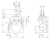 SIEMENS Einzelpositionsschalter 1S 1Ö 1W 3SE5242-0HE10 Kst Winkelrollenhebel