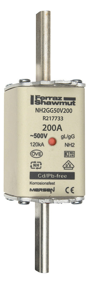 MERSEN NH-Sicherungseinsatz 200A NH2 gG NH2GG50V200 500VAC Kombik