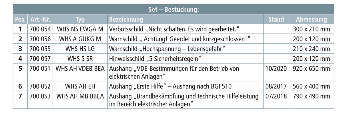 DEHN SE Warnschild Kst schraub WHSS EA K Hinweissymbol Hinweistext