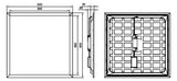 PHILIPS-LICHT LED-Panel 620x620mm 28W ws Ledinaire RC066B 34S/840 PSD W62L62 OC 4