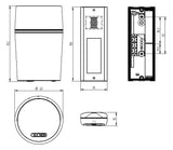 GROTHE Funk-Gong 6-1,5V/DC 83dB elektr CALIMA 200 Kst IP54 ws 0,001A