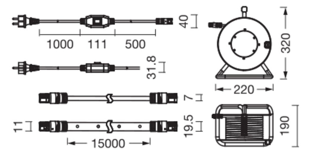 LEDVANCE LED-Lichtband ws 4000K IP65 AC Outdoor Flex 15M 840 IP65 220-240V