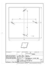 SPELSBERG Montageplatte Verteiler ST TK MPS-1818 lack 150x150mm Lochung