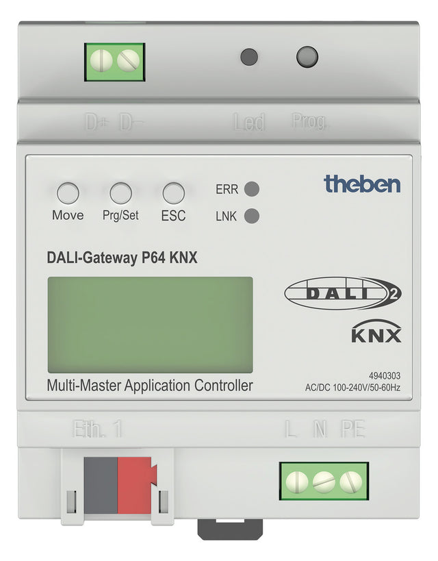 THEBEN Schnittstelle DALI KNX REG LED DALI Gateway P64 KNX 100-240V 4TE IP20