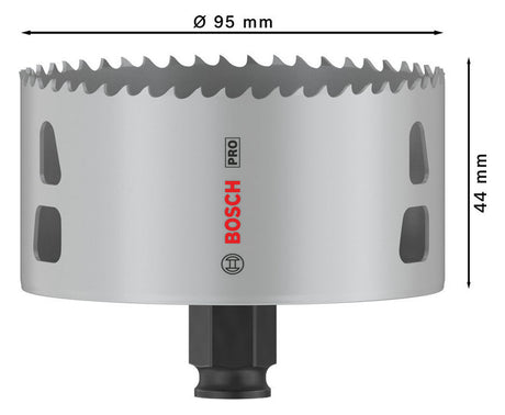 BOSCH-EW Lochsäge  95mm T44mm Sechskant LOCHSÄGE f.Gips Holz