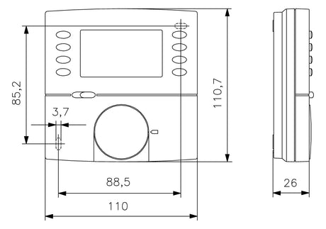 ALRE-IT Sensor (HVAC) NTC m.Gehäuse FTRFBu180.117/V2 5-30°C
