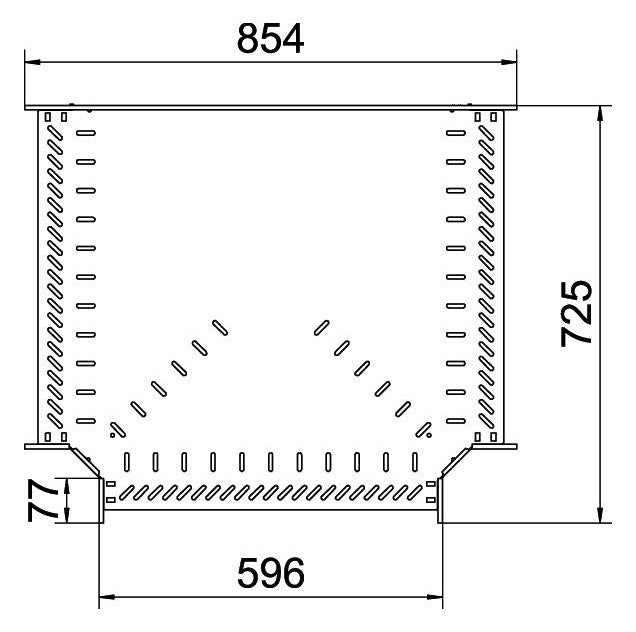BETTERMANN T-Stück Kabelrinne ST vz RT 660 FS 60x600mm int.Verb horizontal