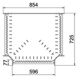 BETTERMANN T-Stück Kabelrinne ST vz RT 660 FS 60x600mm int.Verb horizontal