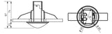 THEBEN Bewegungsmelder 0-360° UP ws BWM theMova S360-101 DE WH IP54 fernb 2300W