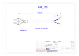 BACHMANN Netzanschlussleitung 3m 10A sw 248.175 2x1,5qmm IP20 Aderendh 0-70°C